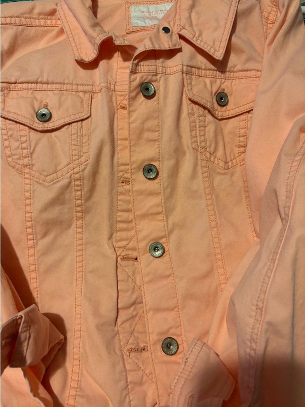 Sonoma Peach/Pale Orange Jean Jacket
